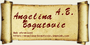 Angelina Bogutović vizit kartica